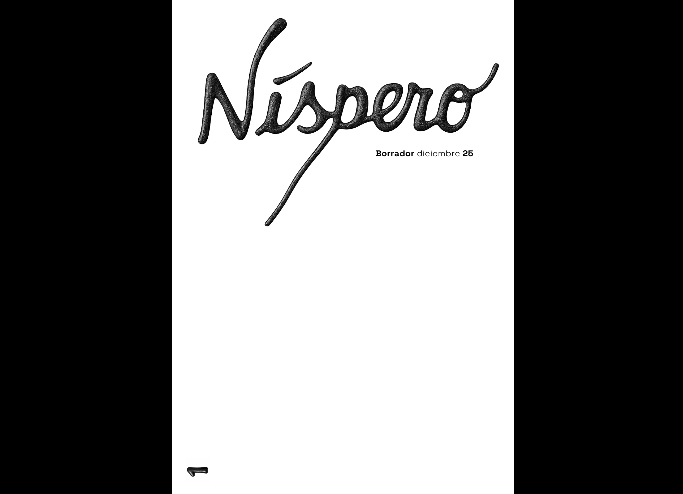 Níspero, número 1, página 1